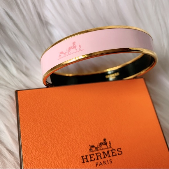 Hermès Caleche Enamel Bangle Bracelet - Picture 3 of 8